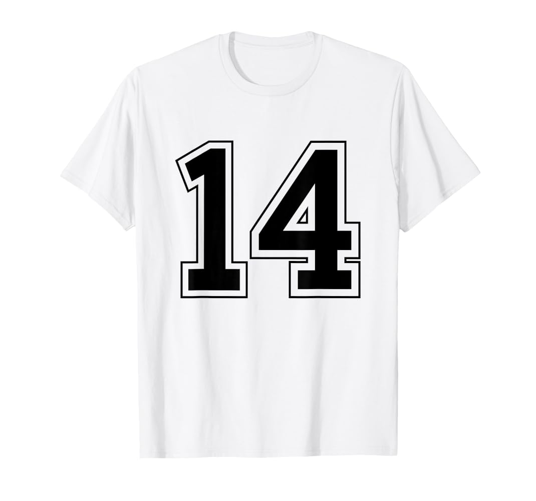 Amazon | 番号14 Tシャツ | Tシャツ・カットソー 通販